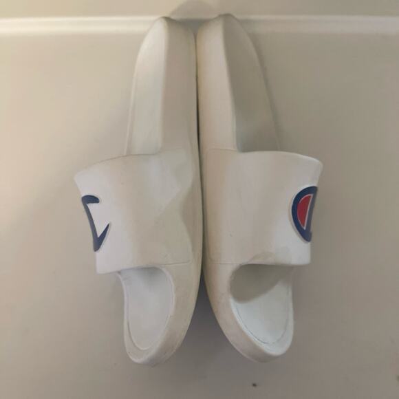 Unisex Slides Champion Sandals Women Size 8M Mens 10 Mint - Picture 3 of 6